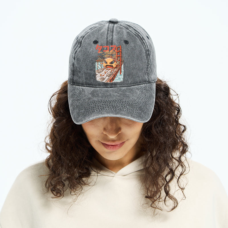 The Great Taco Kaiju Japanese Washed Cap