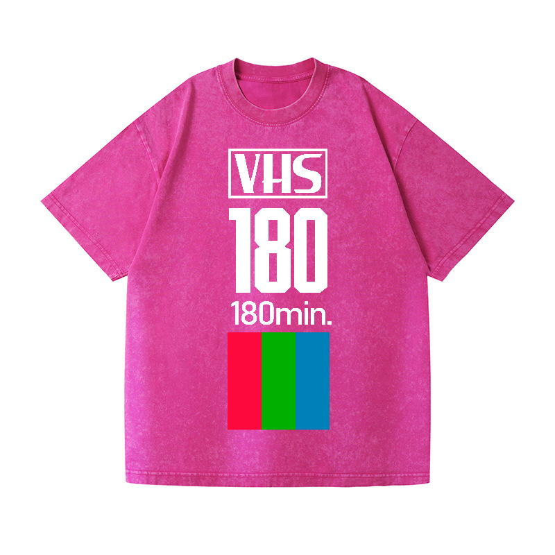 VHS Vintage Wash Japanese Design T-Shirt