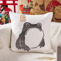 Matsumoto Hoji woodblock print frog Cushion Pillow