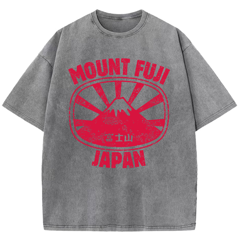 Mount Fuji Japan Washed T-Shirt