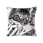 Creepy Cat Anime Horror Anteater Cushion Pillow