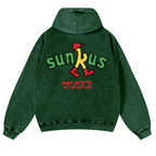 Circle K Sunkus Vintage Washed Cotton Back Art Hoodie