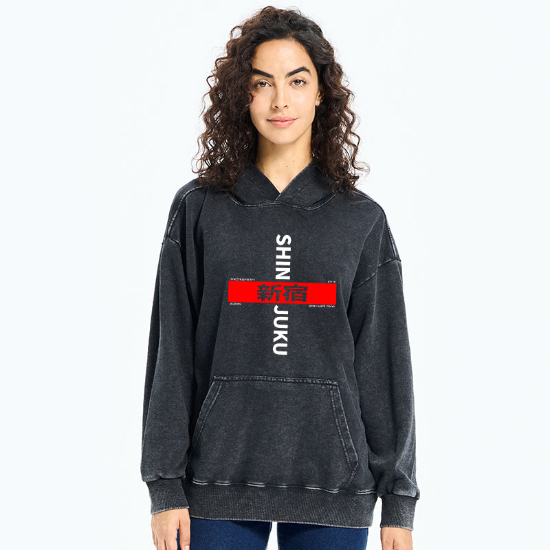 Shinjuku Prefecture Japan Washed Hoodie