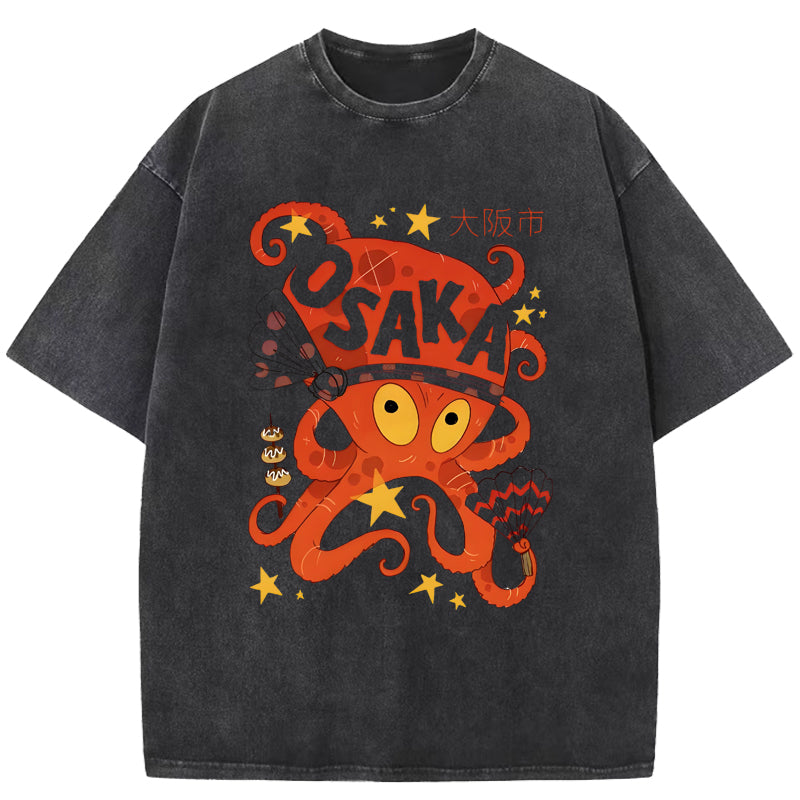 Osaka Theme Washed T-Shirt