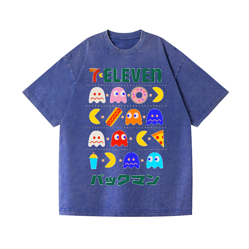 Pacman Vintage Wash Japanese Design T-Shirt