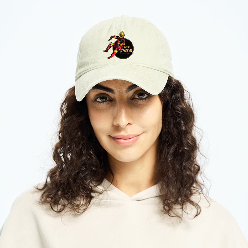 Skeleton Astronaut Washed Cap