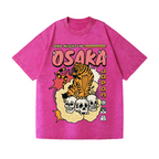 One Night in Osaka Tiger Vintage Wash Japanese Design T-Shirt