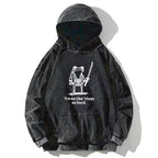 Focused Samurai Frog Washed Hoodie