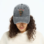 Terrifying And Disgusting Skull Washed Cap