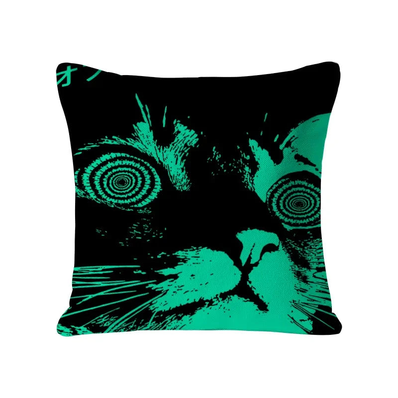 Cool Cat Japanese Cushion Pillow
