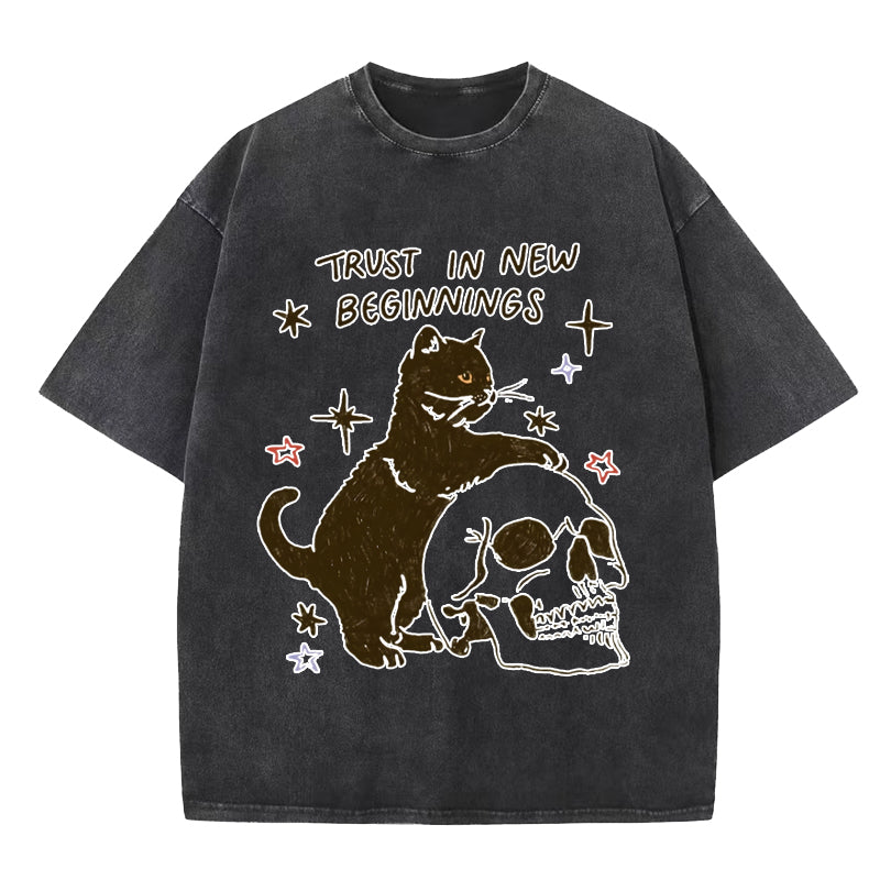 Trust In New Beginnings Washed T-Shirt