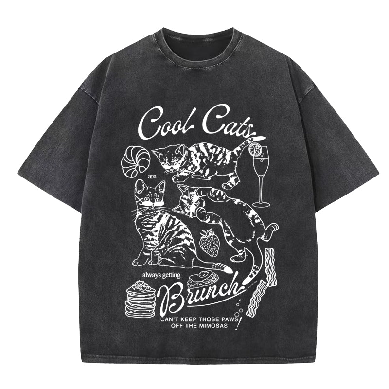 Cool Cats Washed T-Shirt