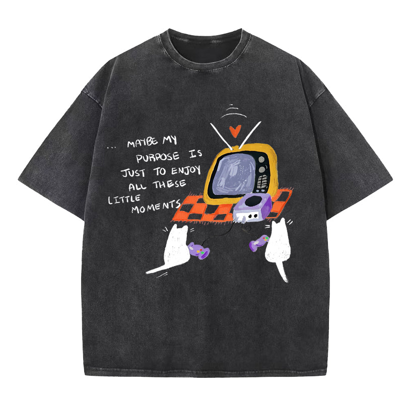 Just Enjoy Washed T-Shirt