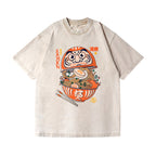 Daruma Ramen Vintage Wash Japanese Design T-Shirt