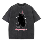 Stay Meowgical Washed T-Shirt