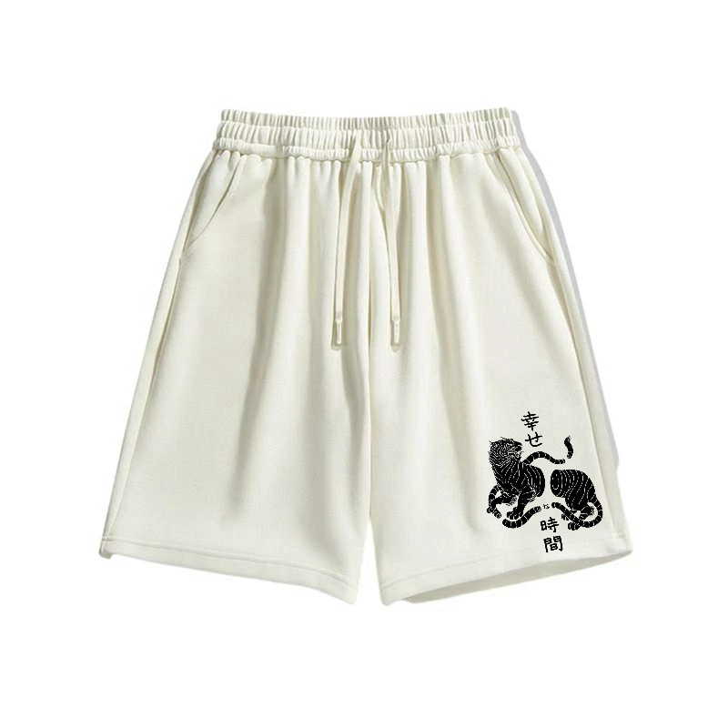Happy Tiger Cotton Casual Shorts