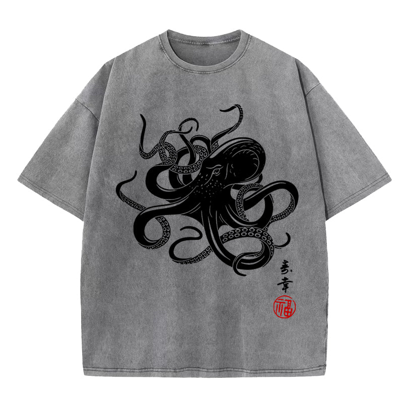 Vintage Octopus Japan Washed T-Shirt
