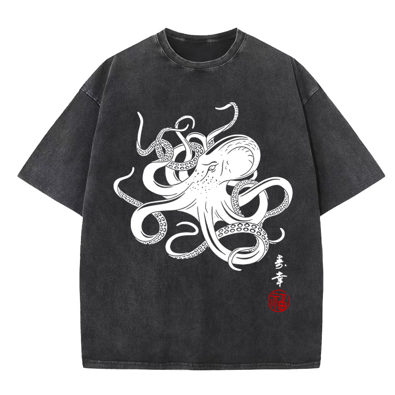 Vintage Octopus Japan Washed T-Shirt