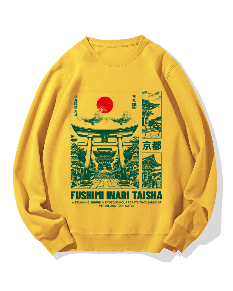 Osaka Fushimi-Inari Taisha Cotton Sweatshirt