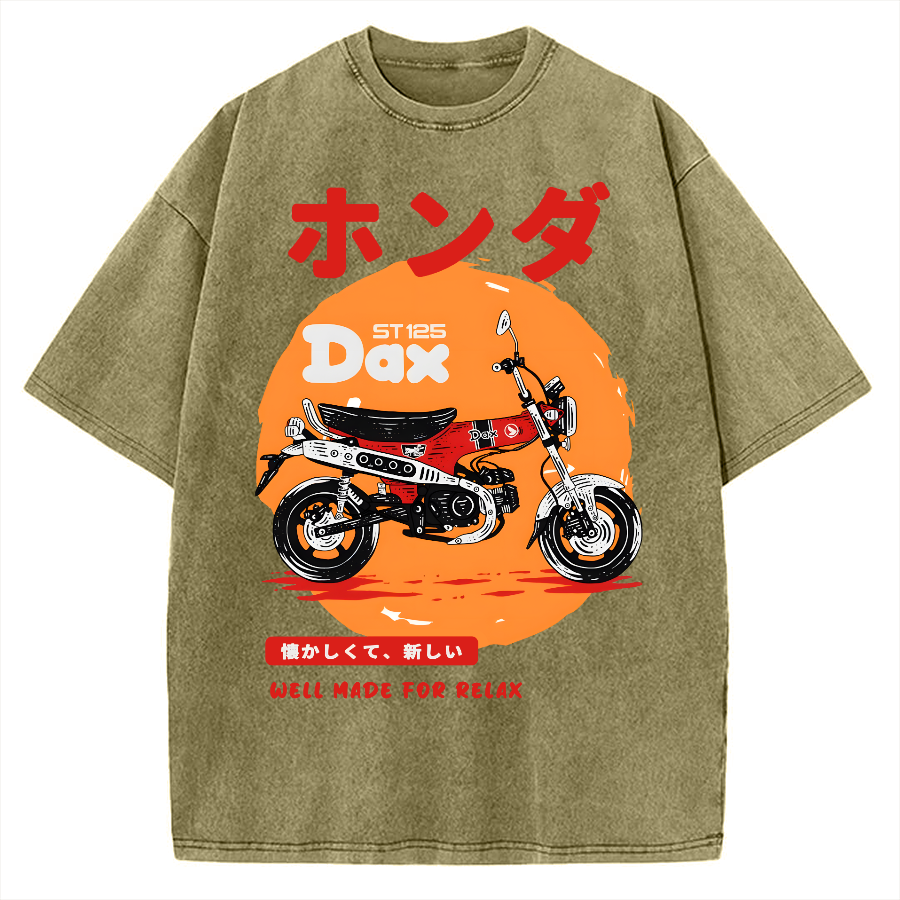 Dax-Japanese Design Vintage Washed T-shirt