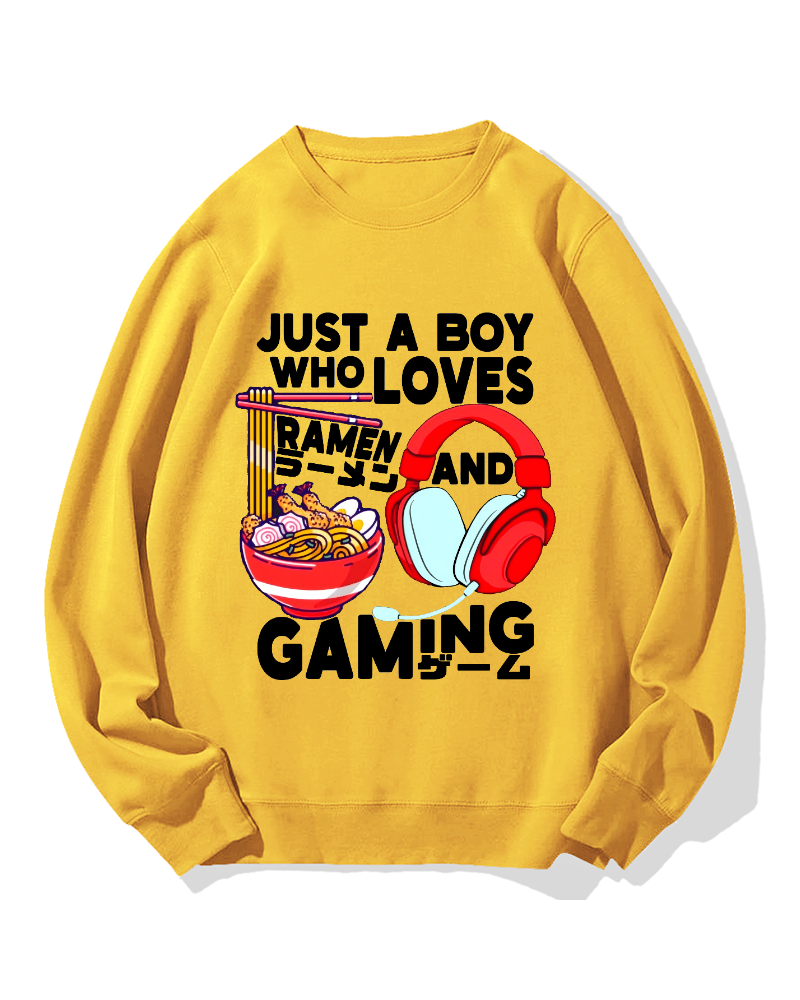 Ramen & Games Cotton Sweatshirt