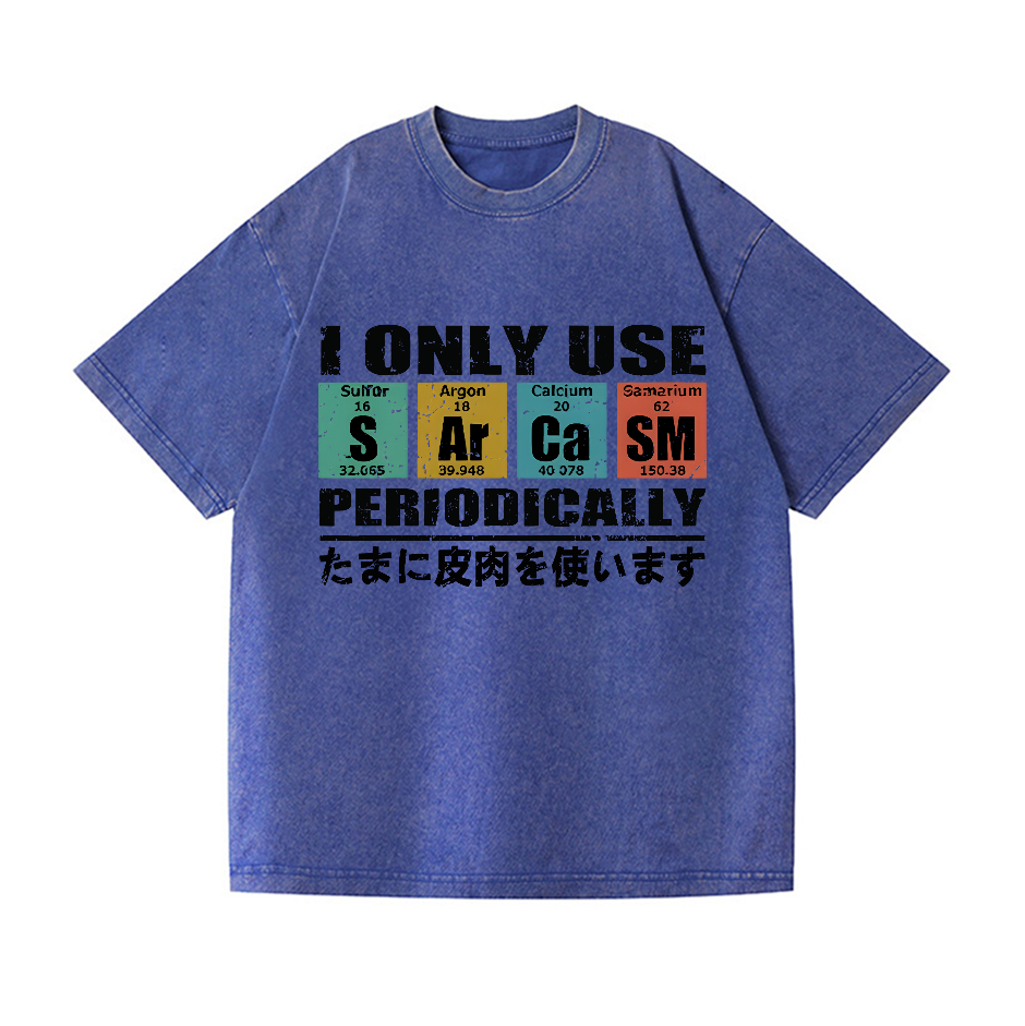 Sarcasm Vintage Wash Japanese Design T-Shirt