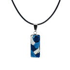 Handwoven Indigo Dyed Fabric Vintage Necklace