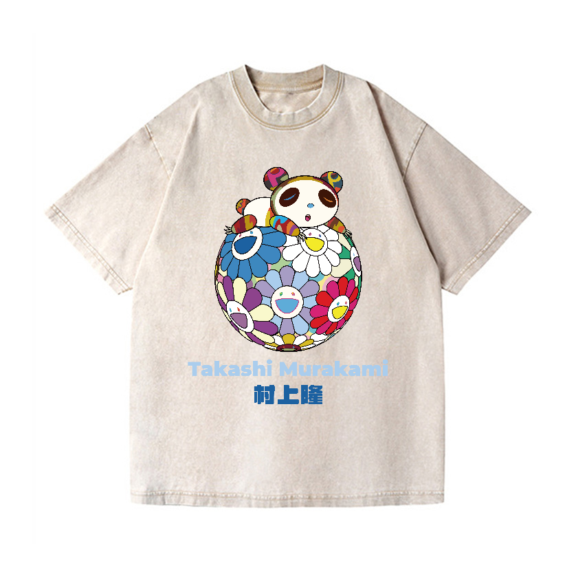 Japan Panda Vintage Wash Japanese Design T-Shirt