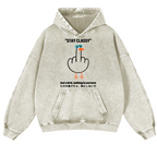 Stay Classy Bird Vintage Washed Thick Cotton Hoodie
