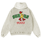 Circle K Sunkus Vintage Washed Cotton Back Art Hoodie