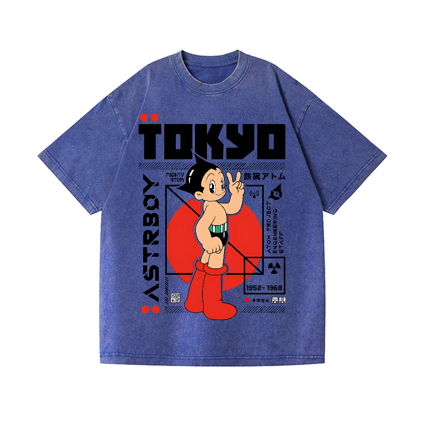 Astro Boy Vintage Wash Japanese Design T-Shirt