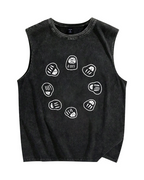 Japan Small Daruma Vintage Distressed Washed Tank Top