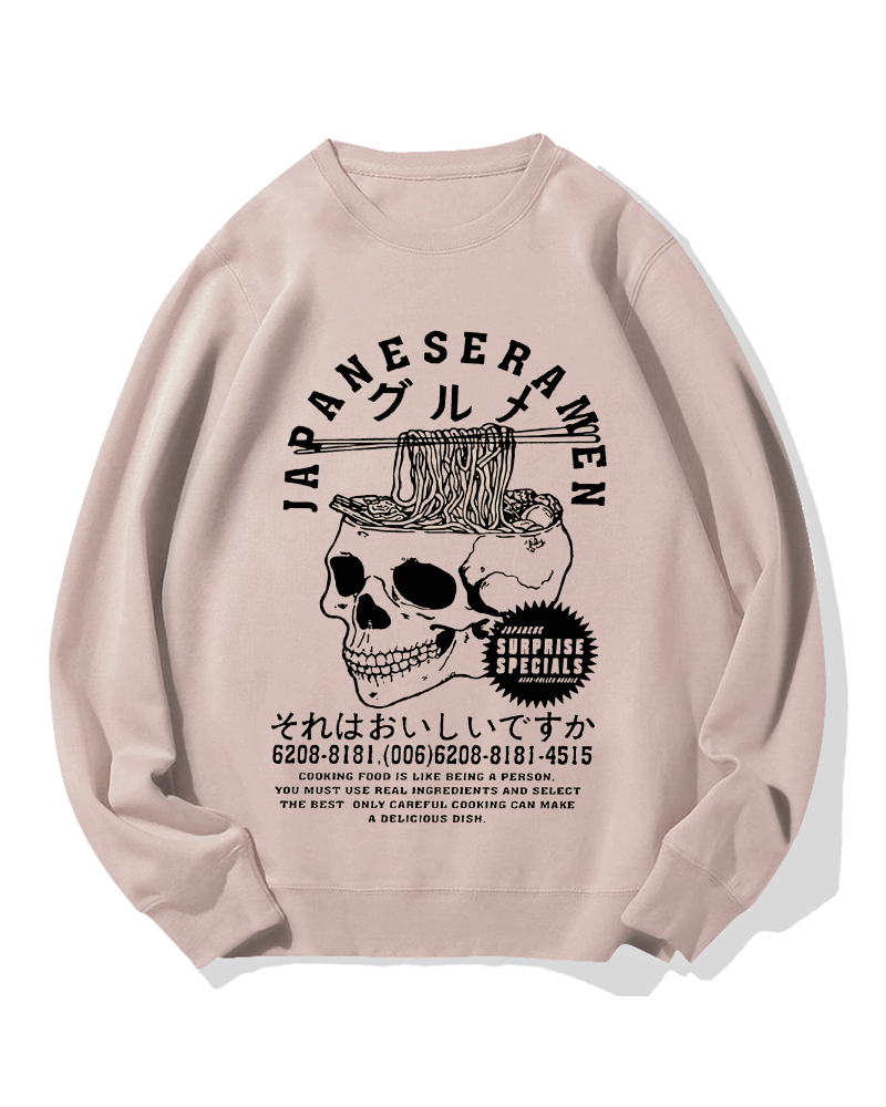 Japanese Ramen Gourmet Cotton Sweatshirt