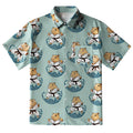 Cute Capybara Taekwondo Button-up Shirt