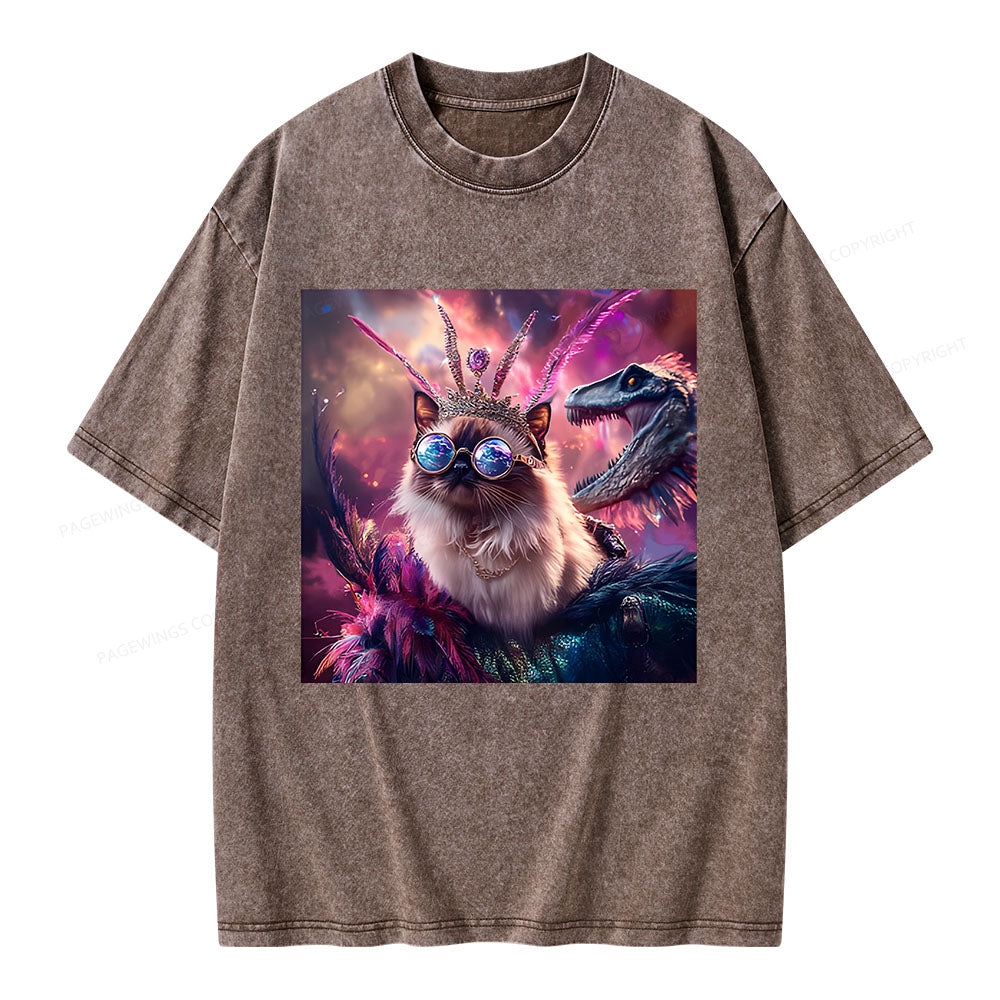 Princess Donut & Mongo Unisex Washed T-shirt