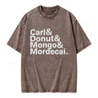 Donut Mongo Mordecai Unisex Washed T-shirt