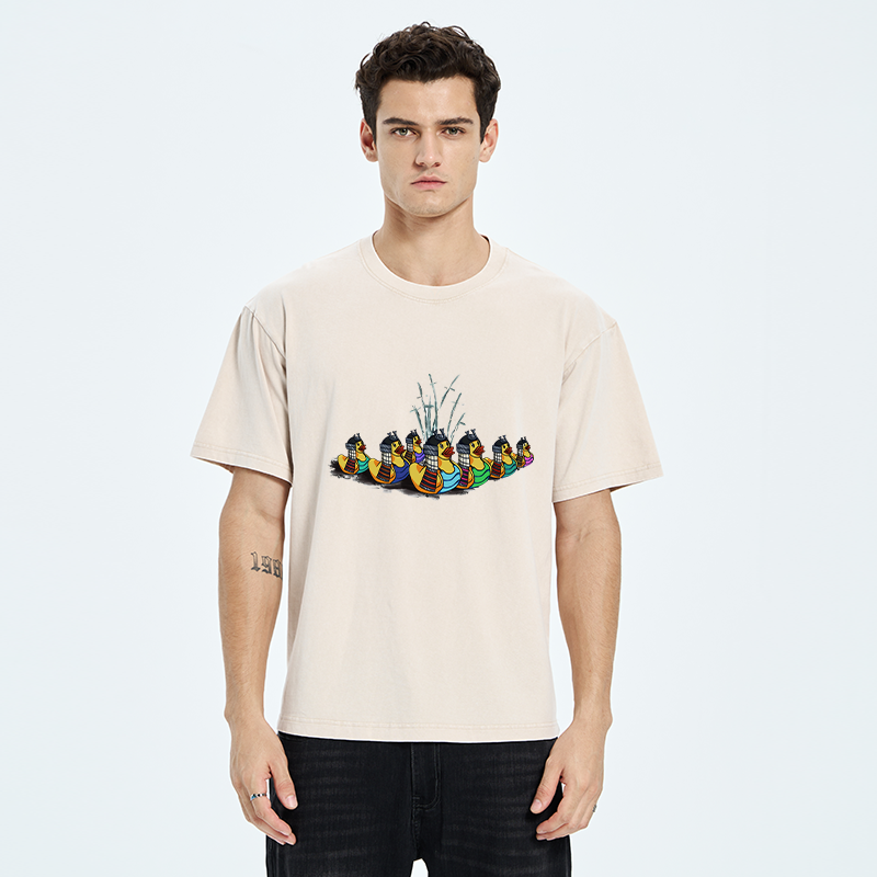 Samurai Ducks Washed T-Shirt