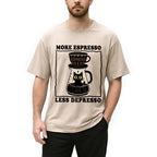 Cats And Coffee Washed T-Shirt