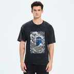 The Great Wave Off Tardis Washed T-Shirt