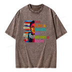 Ban Liars and Crooks Not History and Books Unisex Washed T-shirt