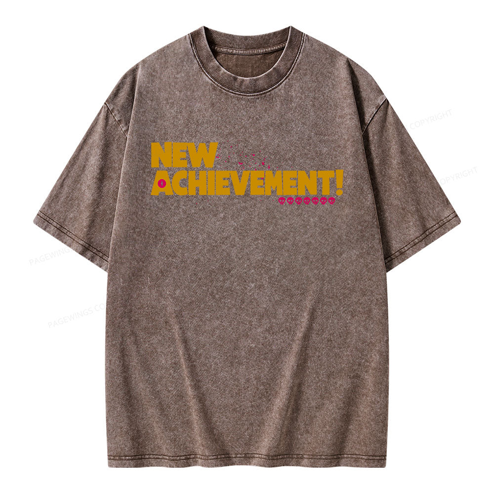 New Achievement Unisex Washed T-shirt