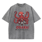 Osaka Drunk Octopus Washed T-Shirt