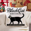 Black Cat Japan Cushion Pillow