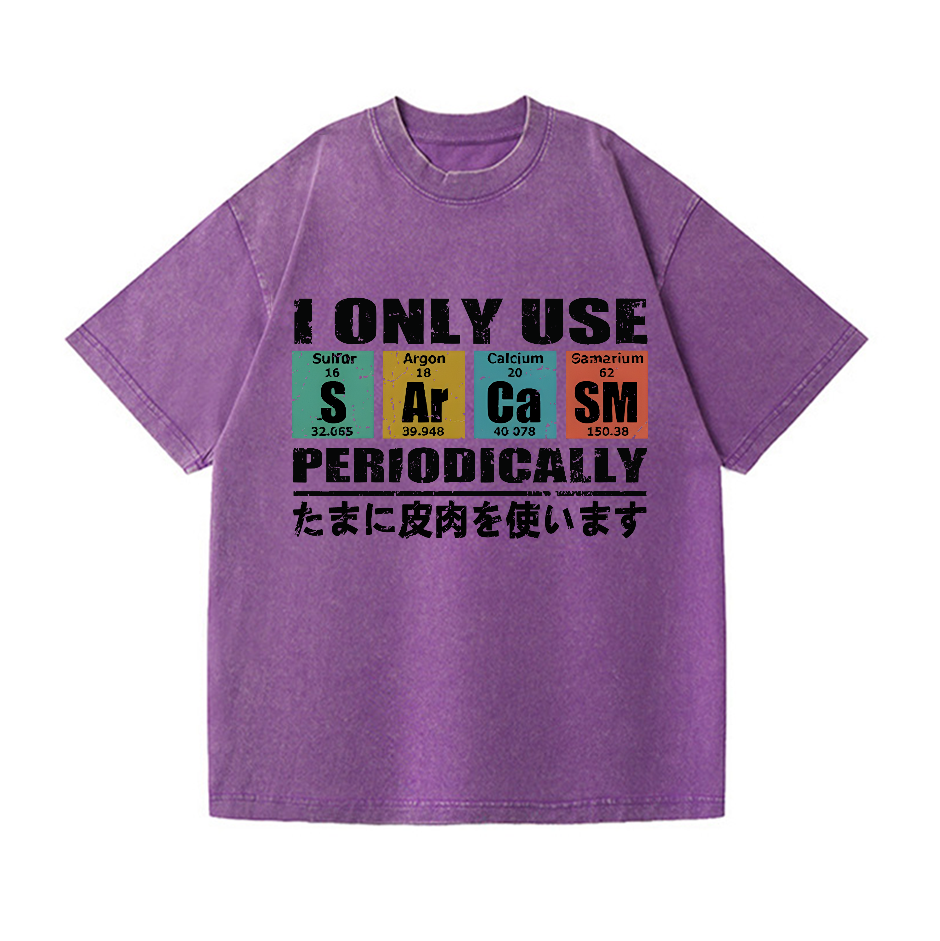Sarcasm Vintage Wash Japanese Design T-Shirt