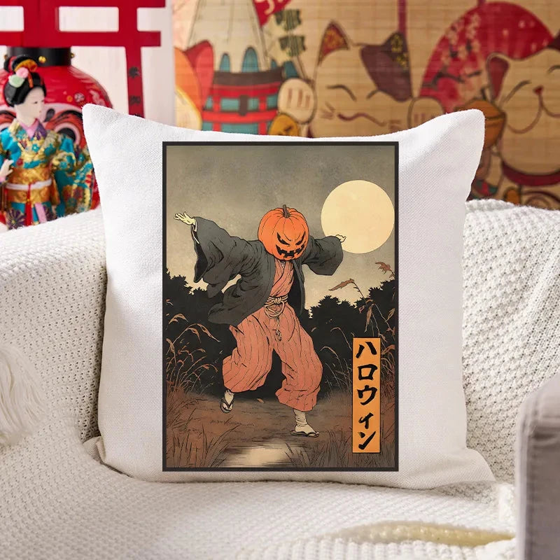 Japanese Pumpkin Monster Cushion Pillow