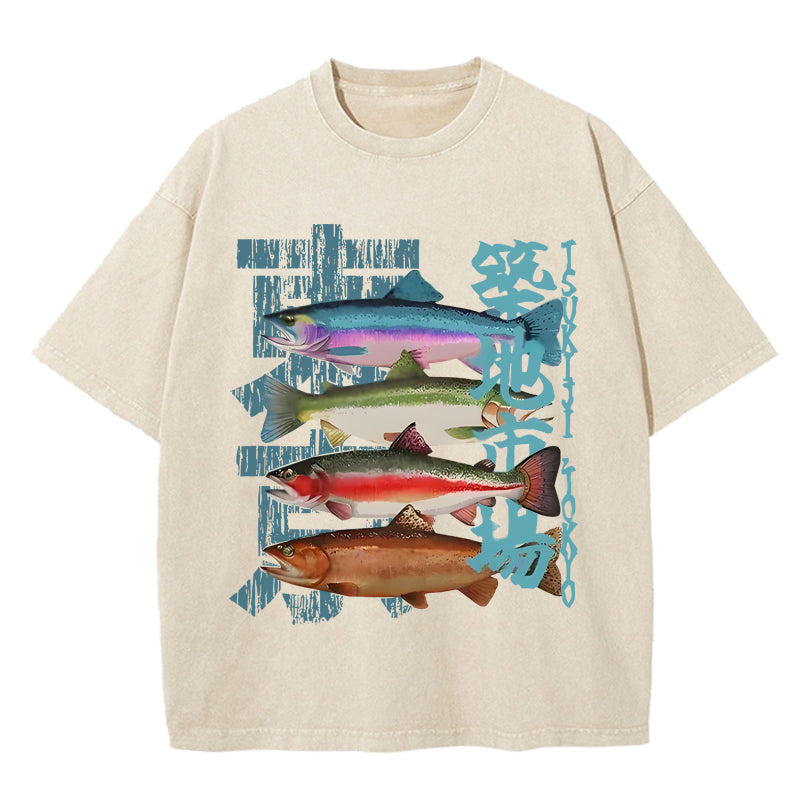Tsukiji Market Washed T-Shirt