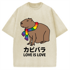 Capybara With Love Vintage Washed T-shirt