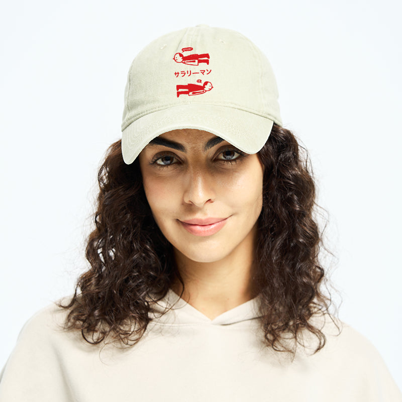 Let's Fly Office Worker Washed Cap