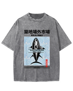 Tokyo Tsukiji Off Market, Japan Vintage Washed T-shirt