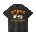 Sushi Vintage Wash Japanese Design T-Shirt